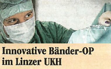 Innovative Bänder-Op im Linzer UKH