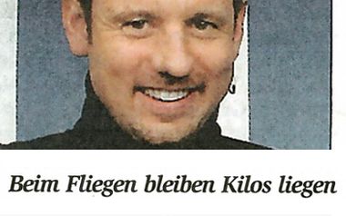 Beim Fliegen bleiben Kilos liegen