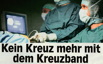 Kein Kreuz mehr mit dem Kreuzband